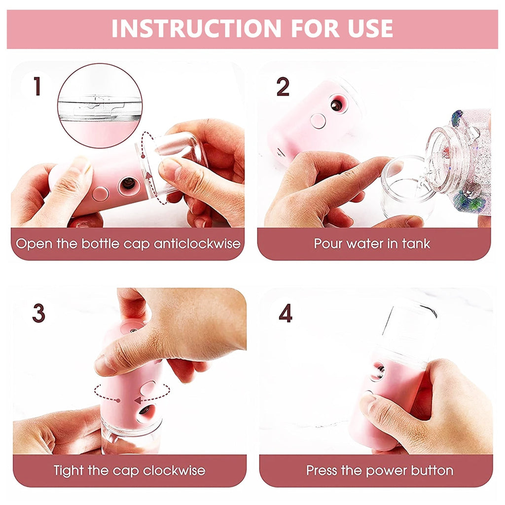 Nano Mist Sprayer Ð Portable & Refillable for Instant Facial Hydration
