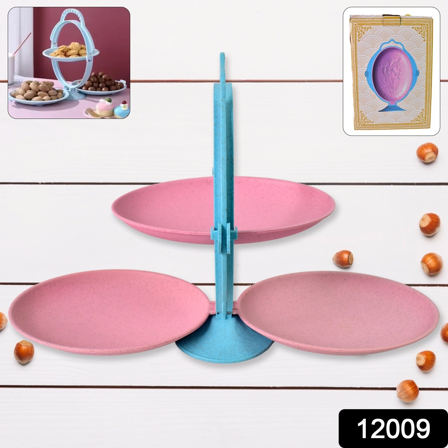 Foldable Fruit Plate Ð Space-Saving Multi-Use Kitchen Organizer