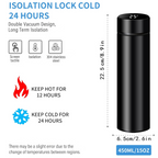 Smart Vacuum Insulated Water Bottle – LED Temperature Display 500ml