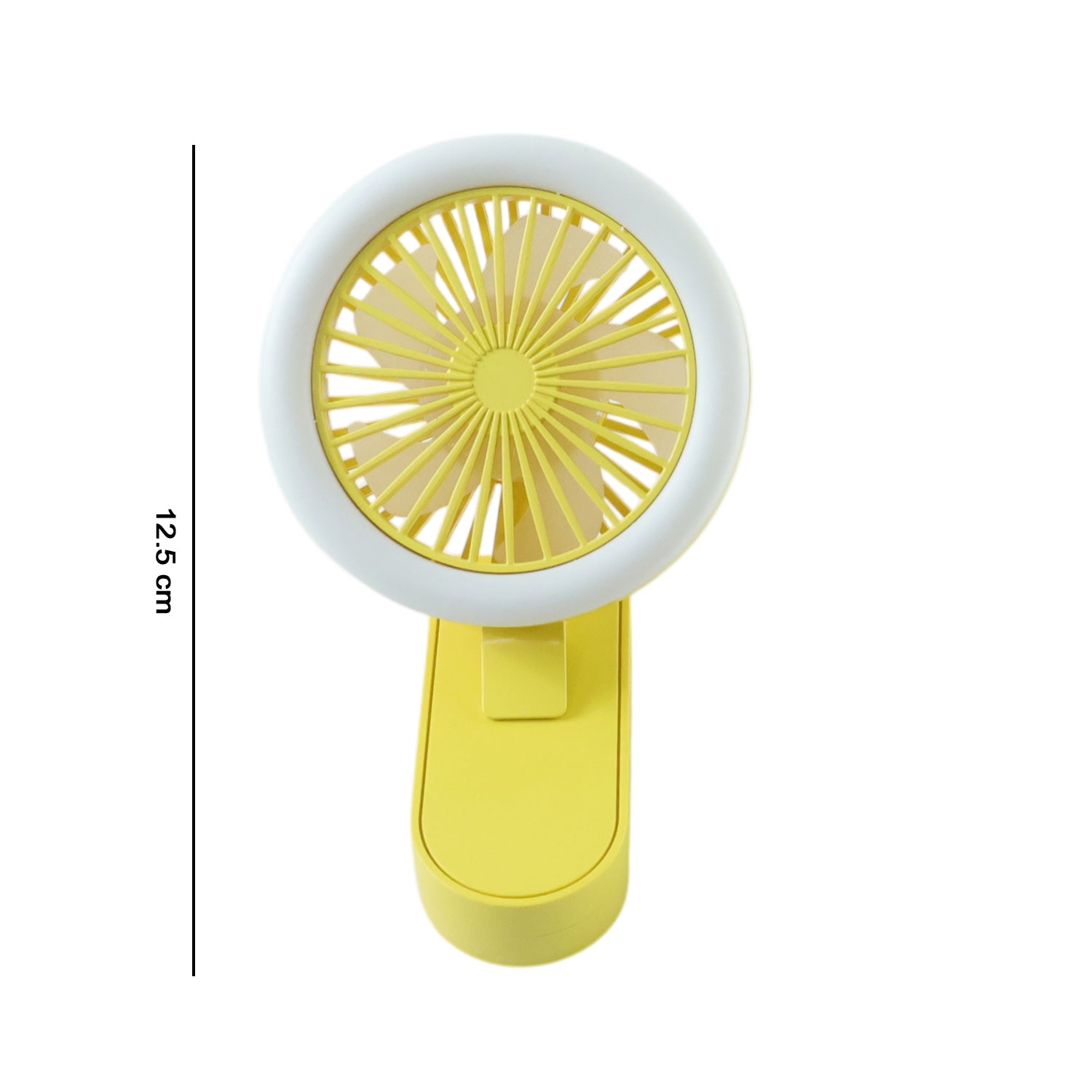 Mini Table Fan – Rechargeable with LED Light and Adjustable Angle