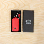Leather Car Key Case Ð Durable & Compact with Snap Hook for Easy Carrying