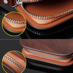 Leather Car Key Case Ð Compact & Stylish with Secure Closure