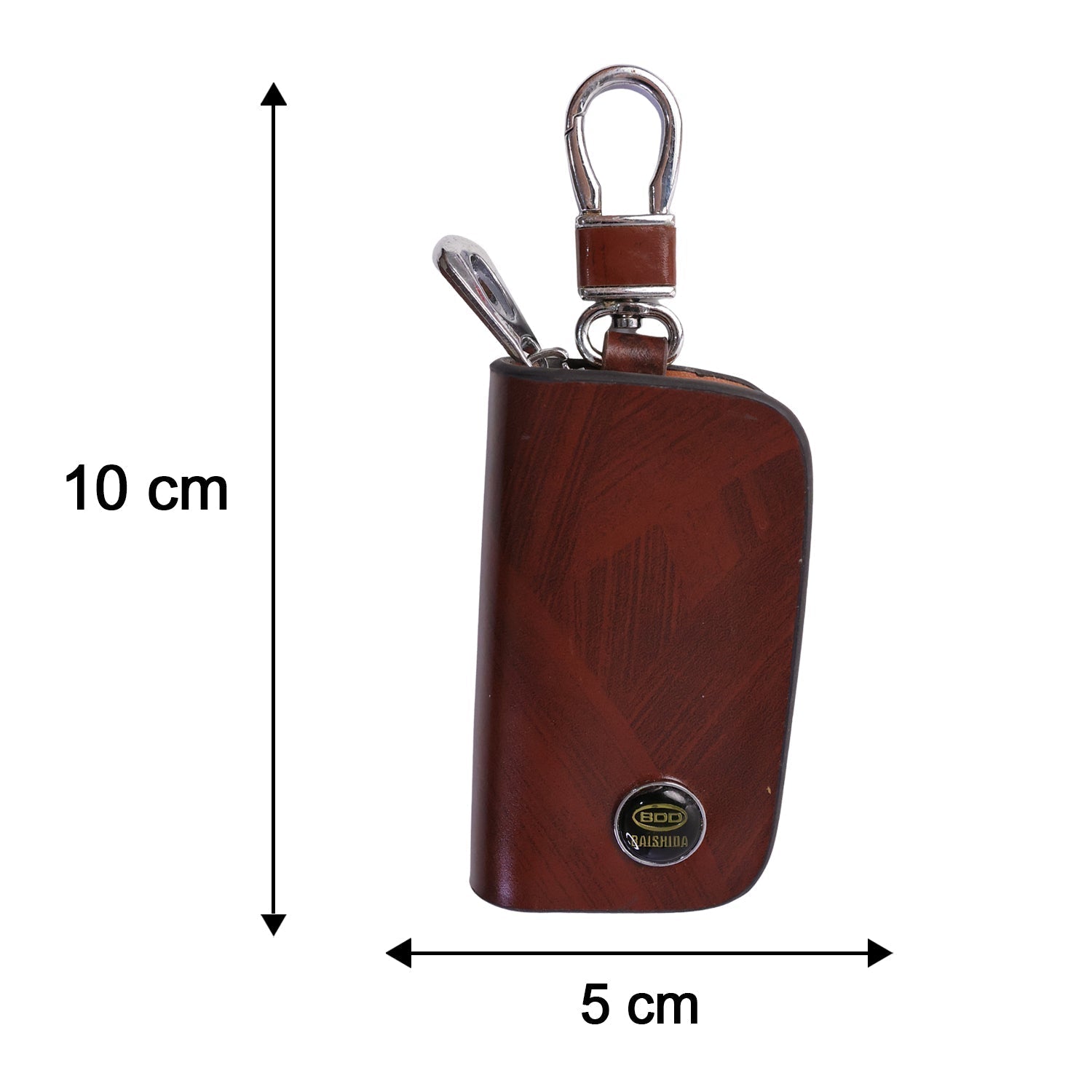 Leather Car Key Case Ð Compact & Stylish with Secure Closure
