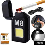 Portable Mini Torch Lighter – USB Rechargeable with Bright LED