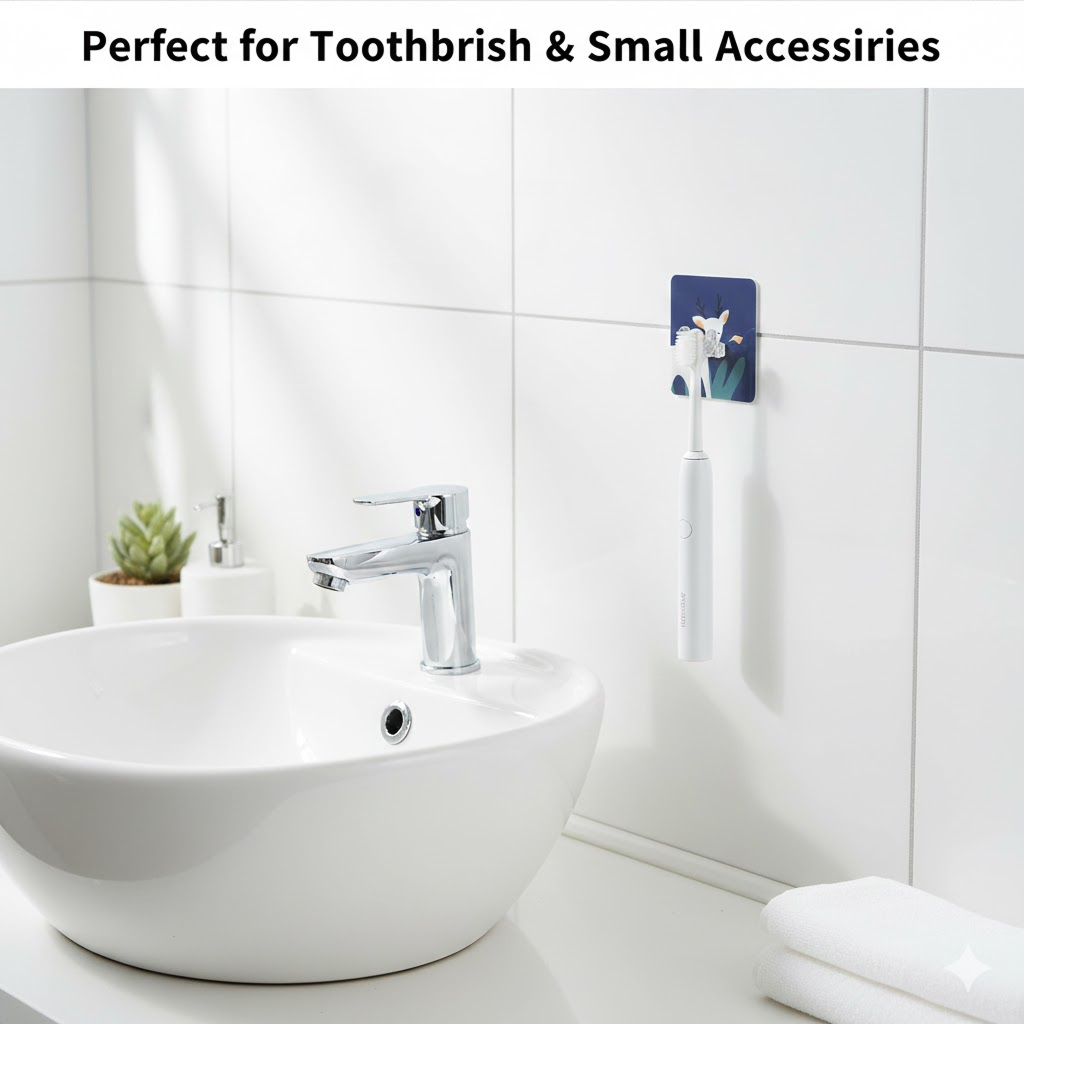 Self-Adhesive Wall Hook – Waterproof, Drill-Free & Reusable