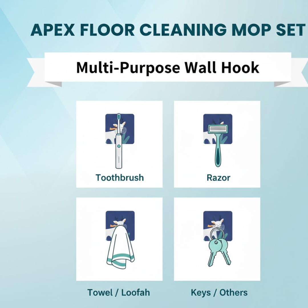 Self-Adhesive Wall Hook – Waterproof, Drill-Free & Reusable