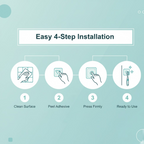 Self-Adhesive Wall Hook – Waterproof, Drill-Free & Reusable