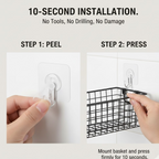Metal Shower Caddy – Durable 5-Pc Bathroom Organizer Combo