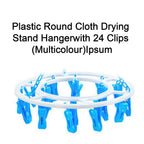 Cloth Drying Hanger – Round with 24 Clips, Space-Saving | Indo Glow