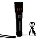LED Flashlight USB Rechargeable – Zoom & 5 Lighting Modes