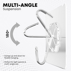 Stainless Steel Adhesive Hooks – Waterproof & Rustproof | GlimmerHome