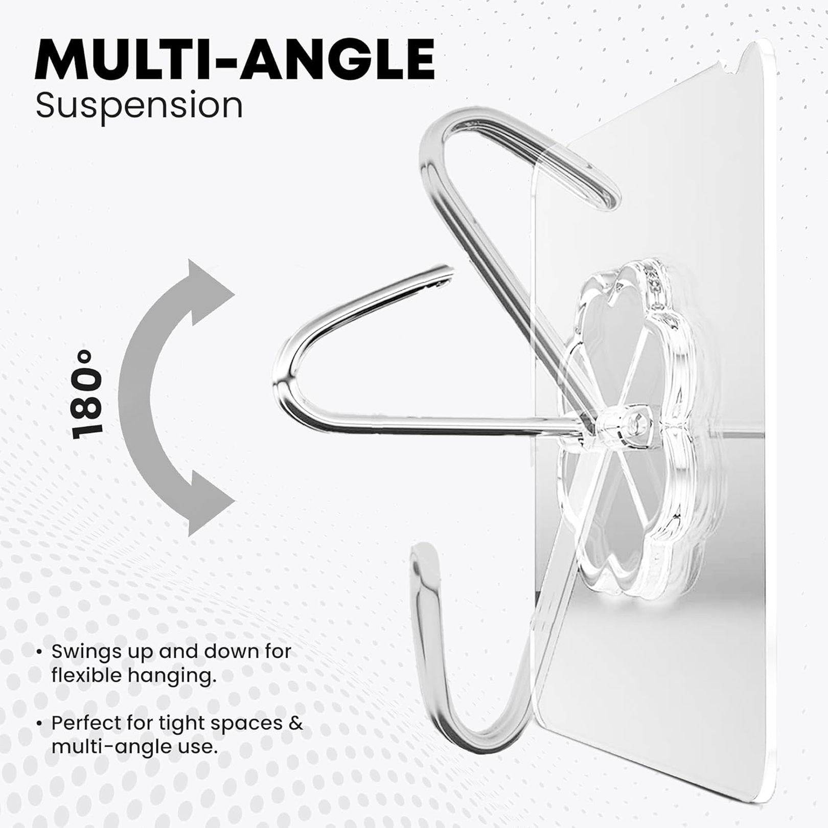 Stainless Steel Adhesive Hooks – Waterproof & Rustproof | GlimmerHome