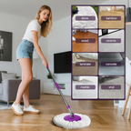 360° Spin Mop Set – Easy Floor Cleaning with Durable Wringer