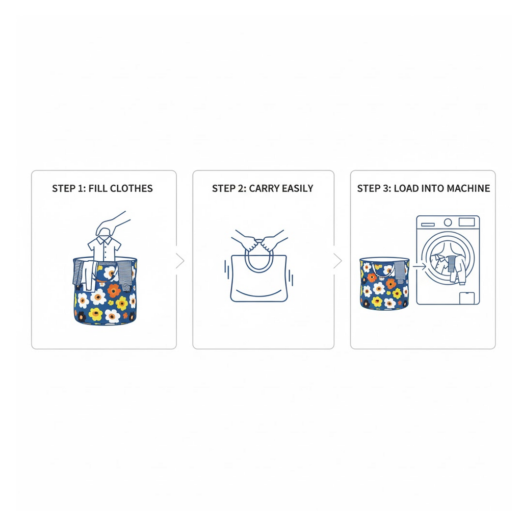 Canvas Laundry Bag for Home & Toy Storage – Collapsible | Organivo