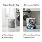 Canvas Laundry Bag for Home & Toy Storage – Collapsible | Organivo