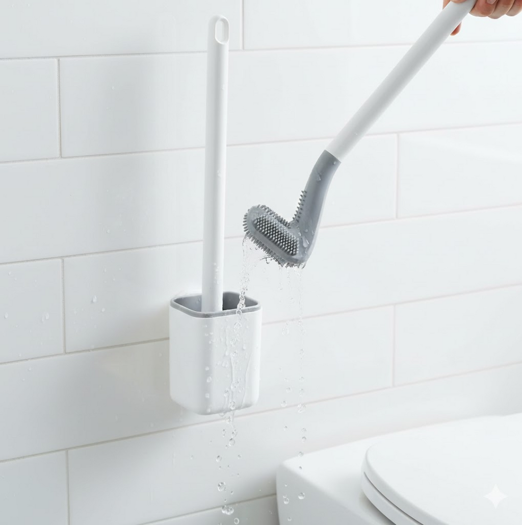 Golf Toilet Brush – Silicone & Wall-Mounted Holder | Storenzo