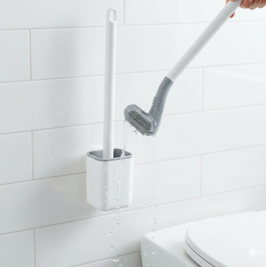 Golf Toilet Brush – Silicone & Wall-Mounted Holder | Storenzo