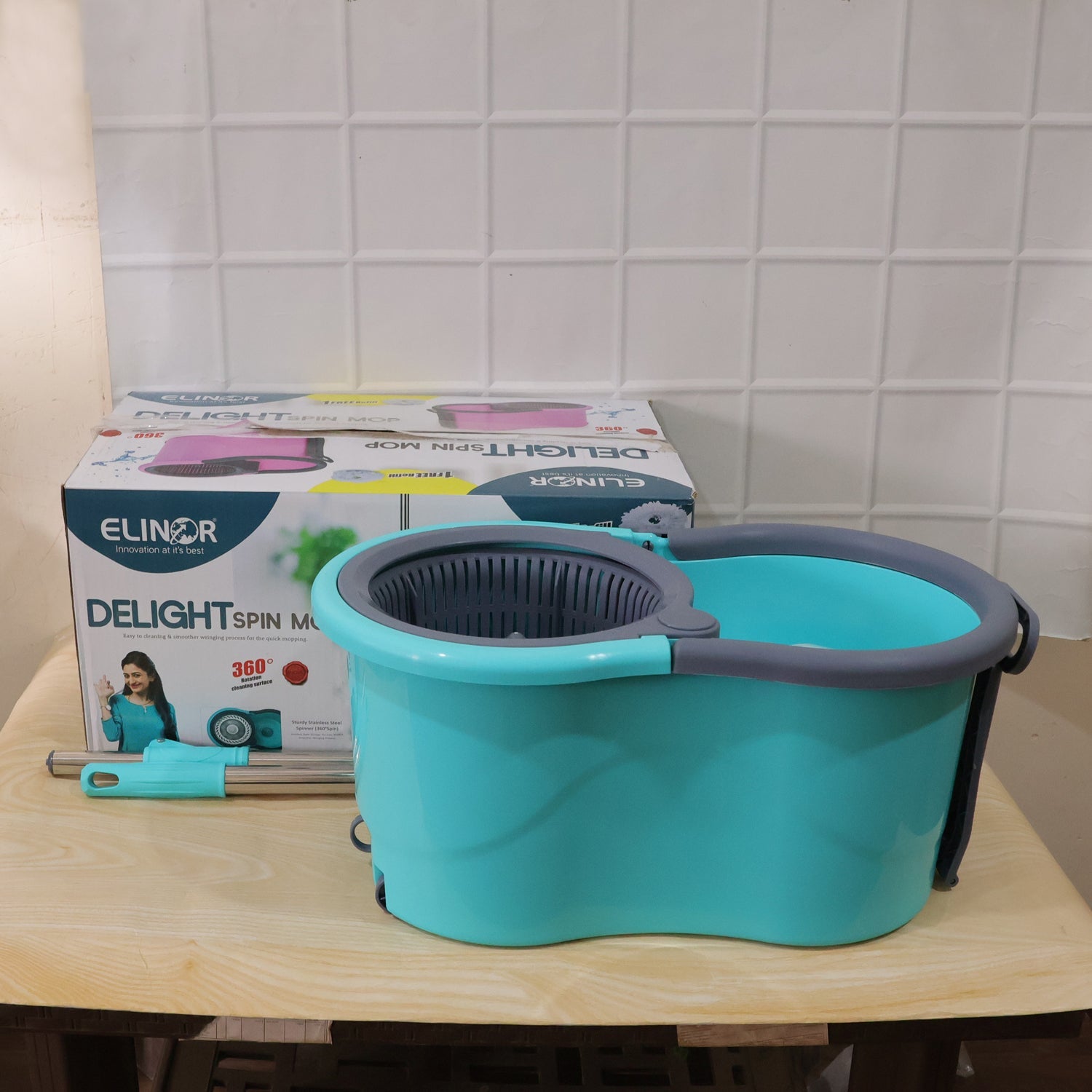 Plastic 360¡ Spin Mop Set Ð Effortless Floor Cleaning Solution