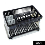 Dish Drying Rack – Water Storing Tray & Utensil Organizer | CookAura