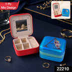 Mini Jewelry Organizer Box with Mirror Ð Portable Travel Case for Rings and Earrings
