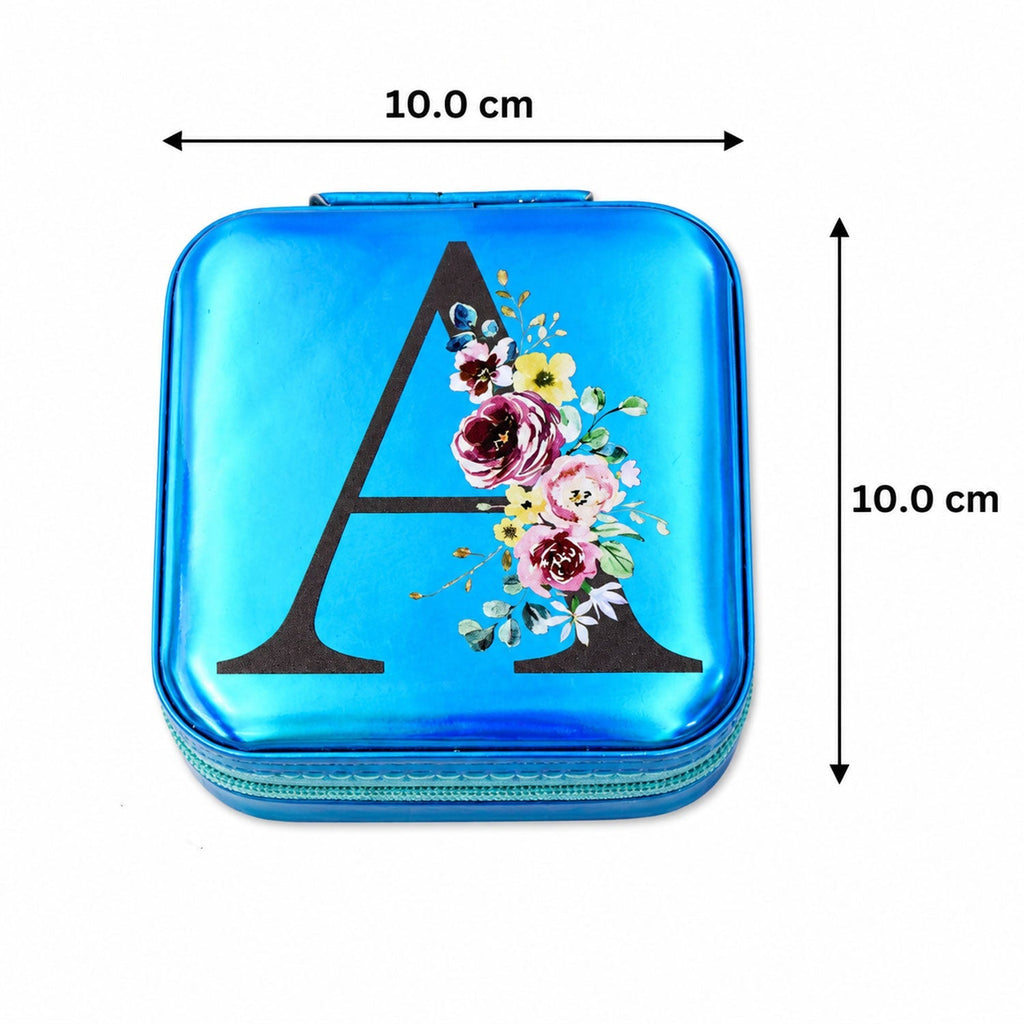 Mini Jewelry Organizer Box with Mirror Ð Portable Travel Case for Rings and Earrings