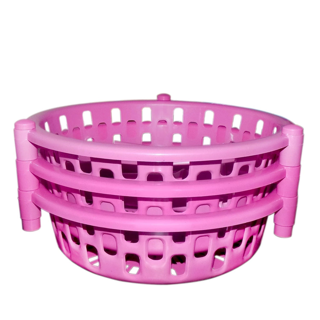 Plastic Storage Rack – 3-Tier Multipurpose Organiser | Organivo
