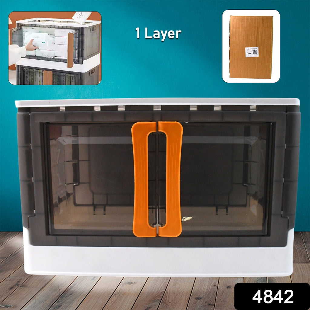 Plastic Folding Wardrobe Organizer – Space-Saving Storage with Wheels