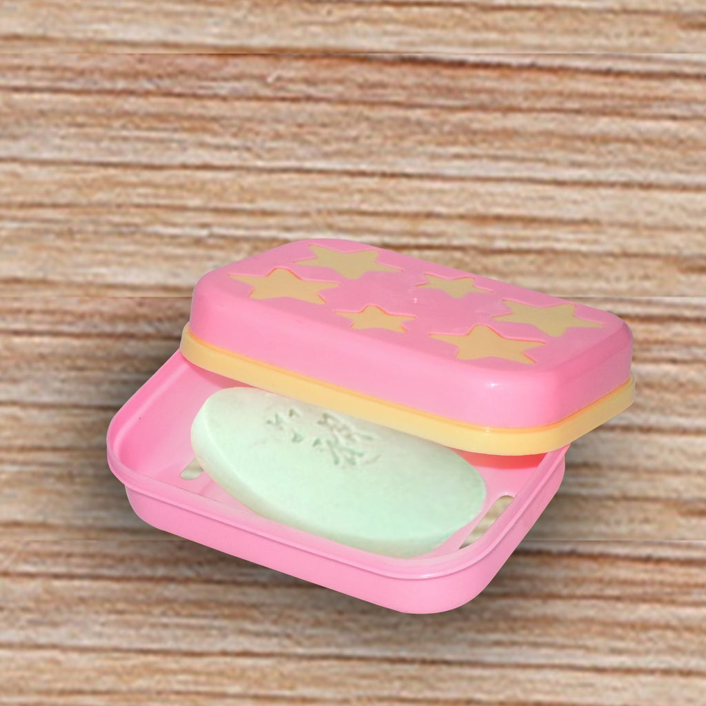 Star-Shaped Soap Case – Self-Drain Plastic Holder | VelvetBubbles