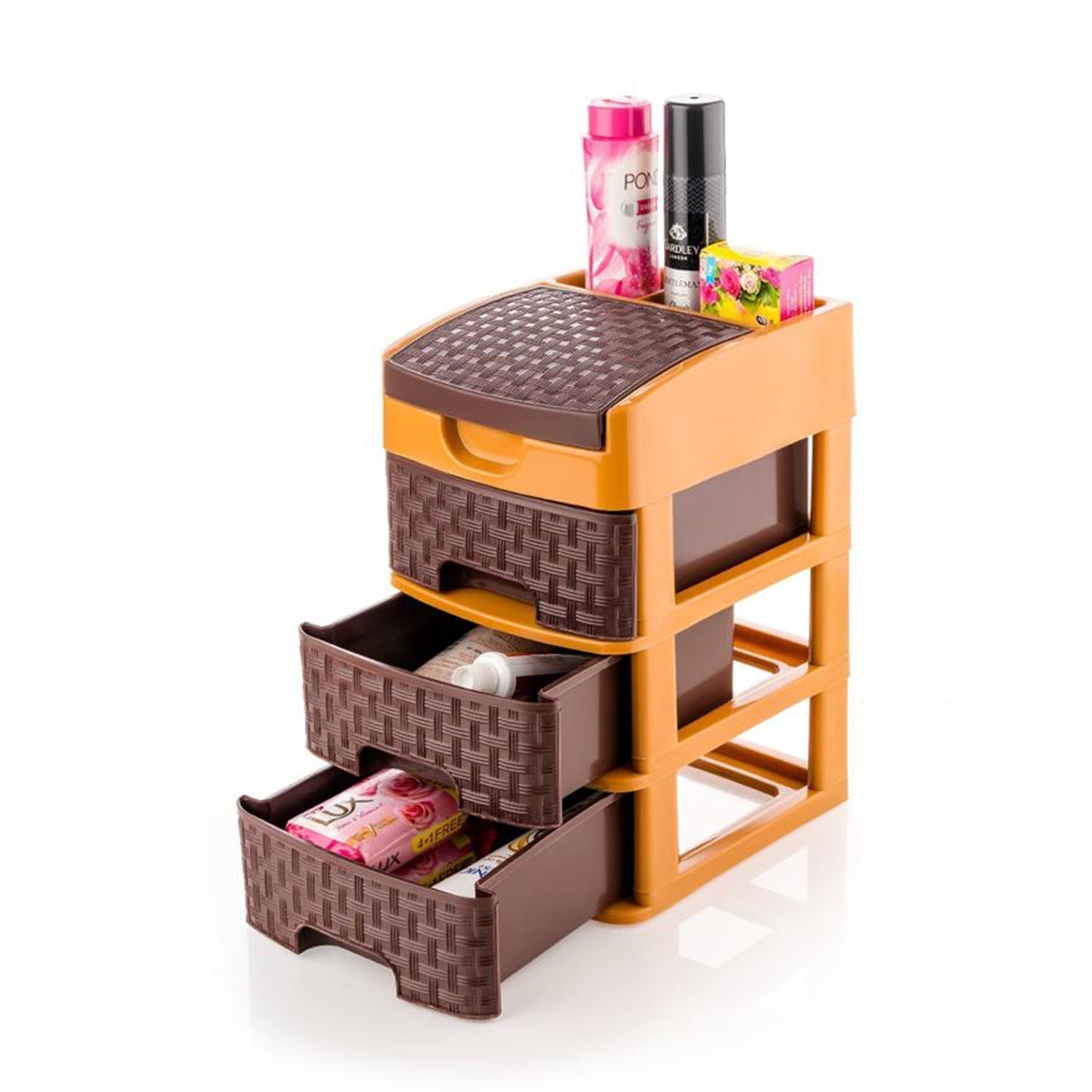 Mini 3 Layer Storage – Compact Home & Office Organizer | Organivo