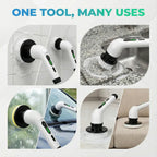 Electric Spin Scrubber Brush – 7-in-1 Cordless Cleaning Tool