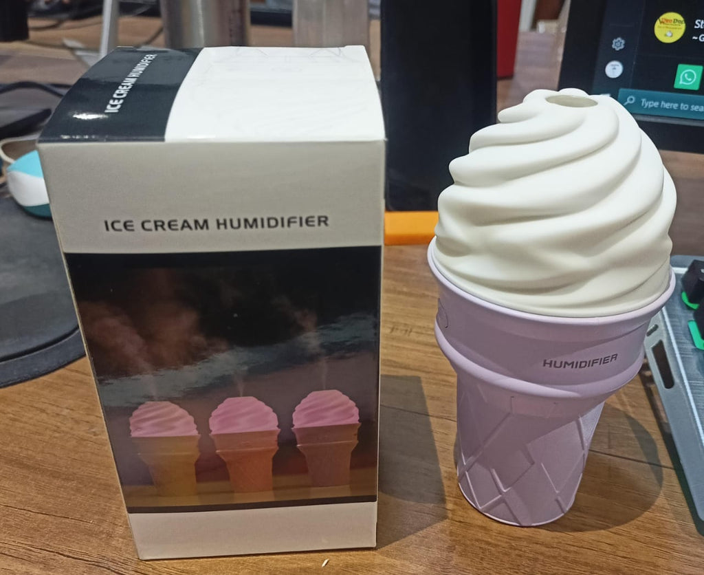 Ice Cream Cone Humidifier – Portable Cool Mist Air Freshener