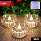 Heart-Shaped LED Flameless Candles – Safe Romantic Glow Set