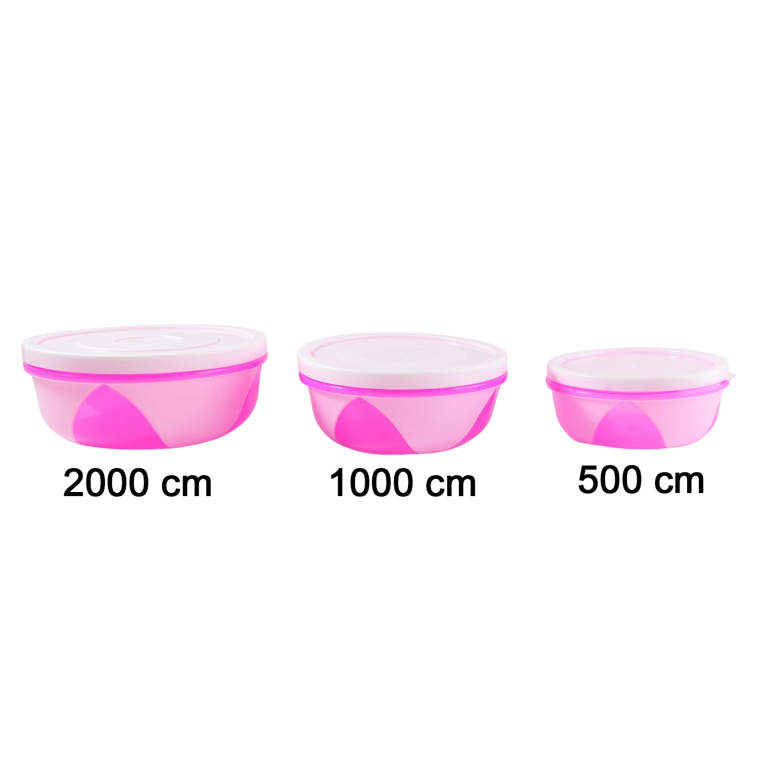 Plastic Storage Containers Set of 3 – Durable & Airtight Kitchen Boxes