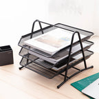 Organizer Rack Ð Durable 3-Tier Metal Storage for Office & Home