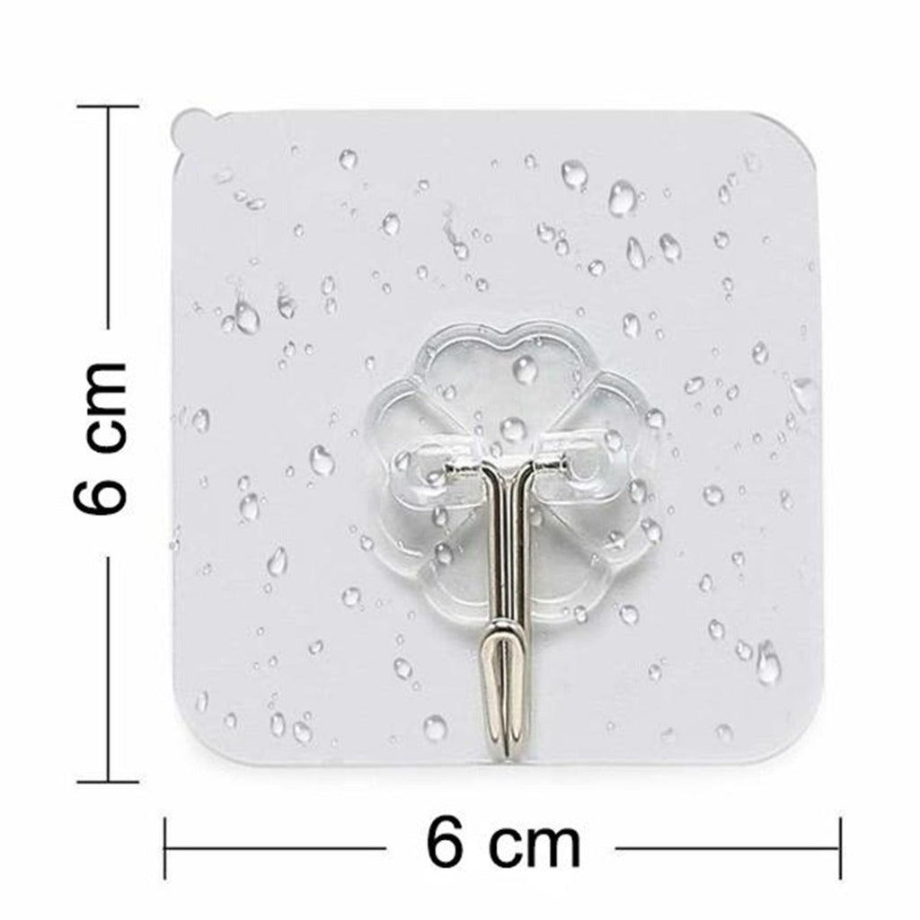 Stainless Steel Adhesive Wall Hooks 100-Pack – Strong & Waterproof | GlimmerHome