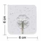 Stainless Steel Adhesive Wall Hooks 100-Pack – Strong & Waterproof | GlimmerHome