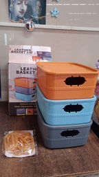 Plastic Storage Basket Set – Durable & Multipurpose Organizer