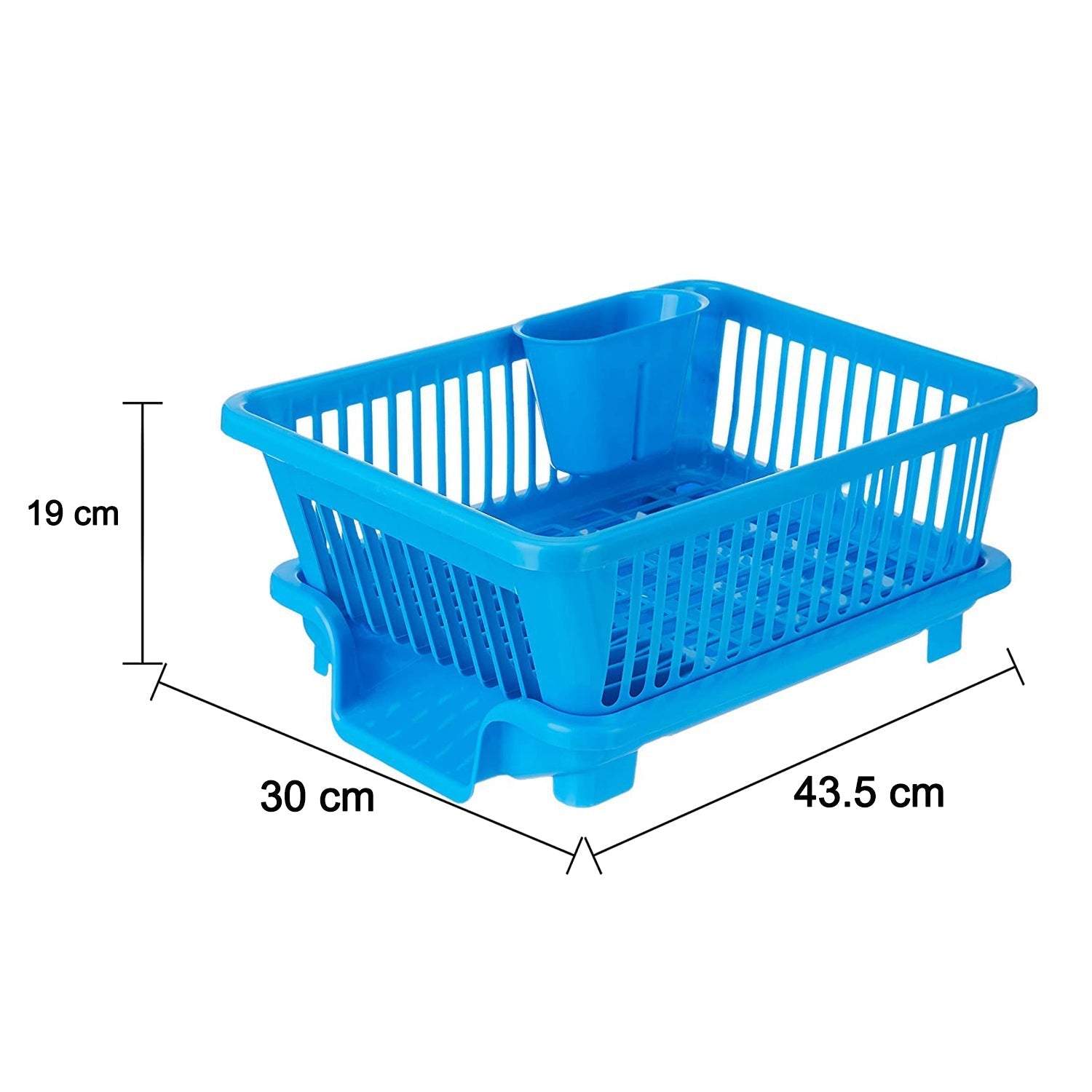 Dish Drainer Rack – Durable Plastic Kitchen Organizer | Lunchie Bunchie