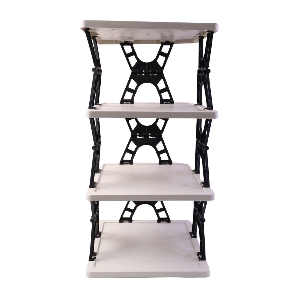Multipurpose Foldable 4 Layer Storage Rack Ð Space Saving Organizer