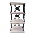 Multipurpose Foldable 4 Layer Storage Rack Ð Space Saving Organizer