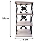 Multipurpose Foldable 4 Layer Storage Rack Ð Space Saving Organizer