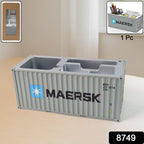 Container-Style Desk Organizer – Durable Multi-Compartment Storage Box