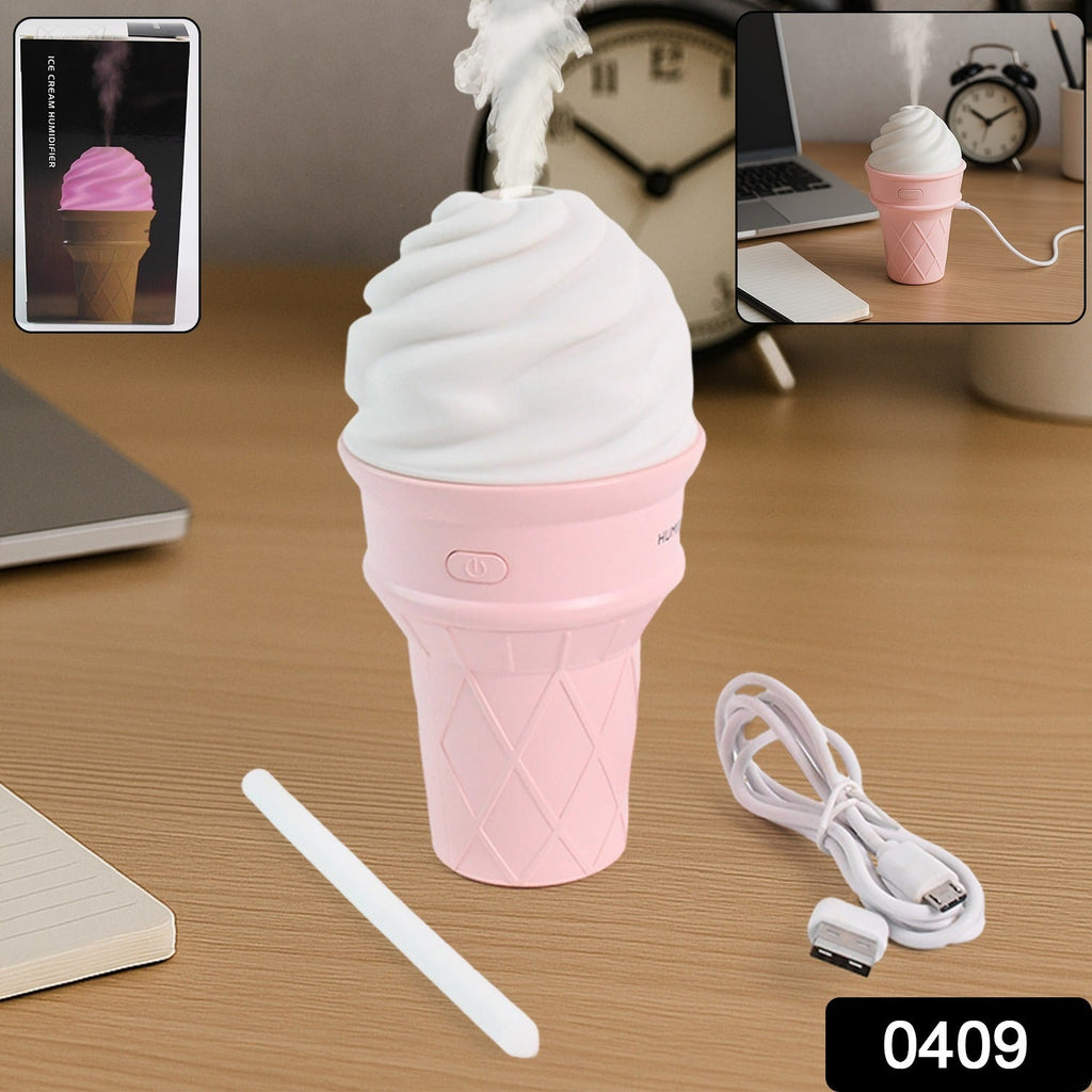 Ice Cream Cone Humidifier – Portable Cool Mist Air Freshener