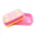 Star-Shaped Soap Case – Self-Drain Plastic Holder | VelvetBubbles