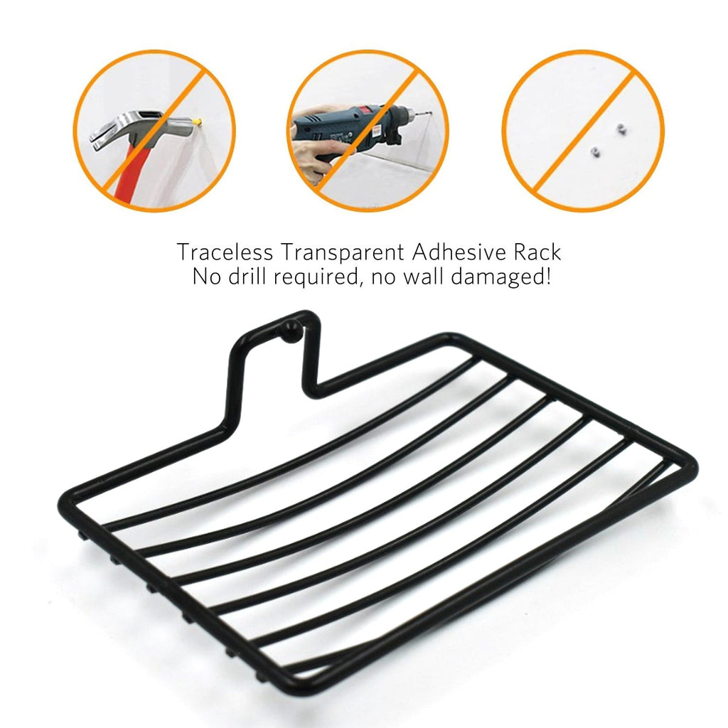Wall Mount Soap Rack – 2-Piece Bathroom Organizer | VelvetBubbles