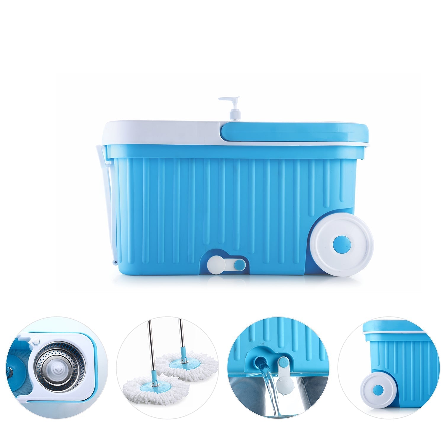 Spin Mop – Bigger Wheels & Auto Fold Handle | Ganesh