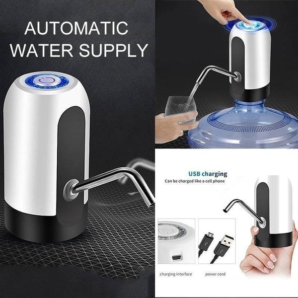 Automatic Water Pump – USB Rechargeable for 20L Bottles | Tidy Table