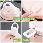 Stainless Steel Lunch Box – 3-Layer Insulated Hot Food Carrier | Lunchie Bunchie