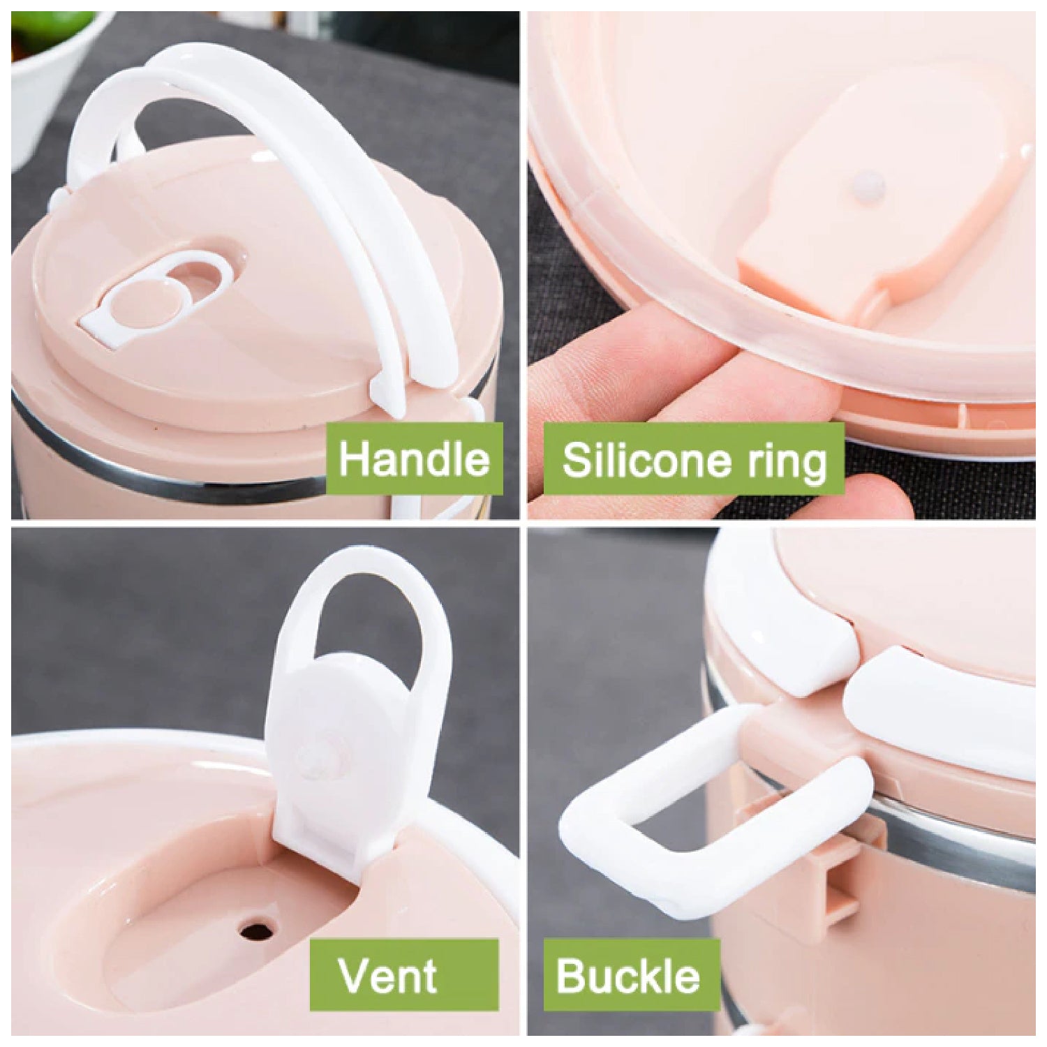 Stainless Steel Lunch Box – 3-Layer Insulated Hot Food Carrier | Lunchie Bunchie