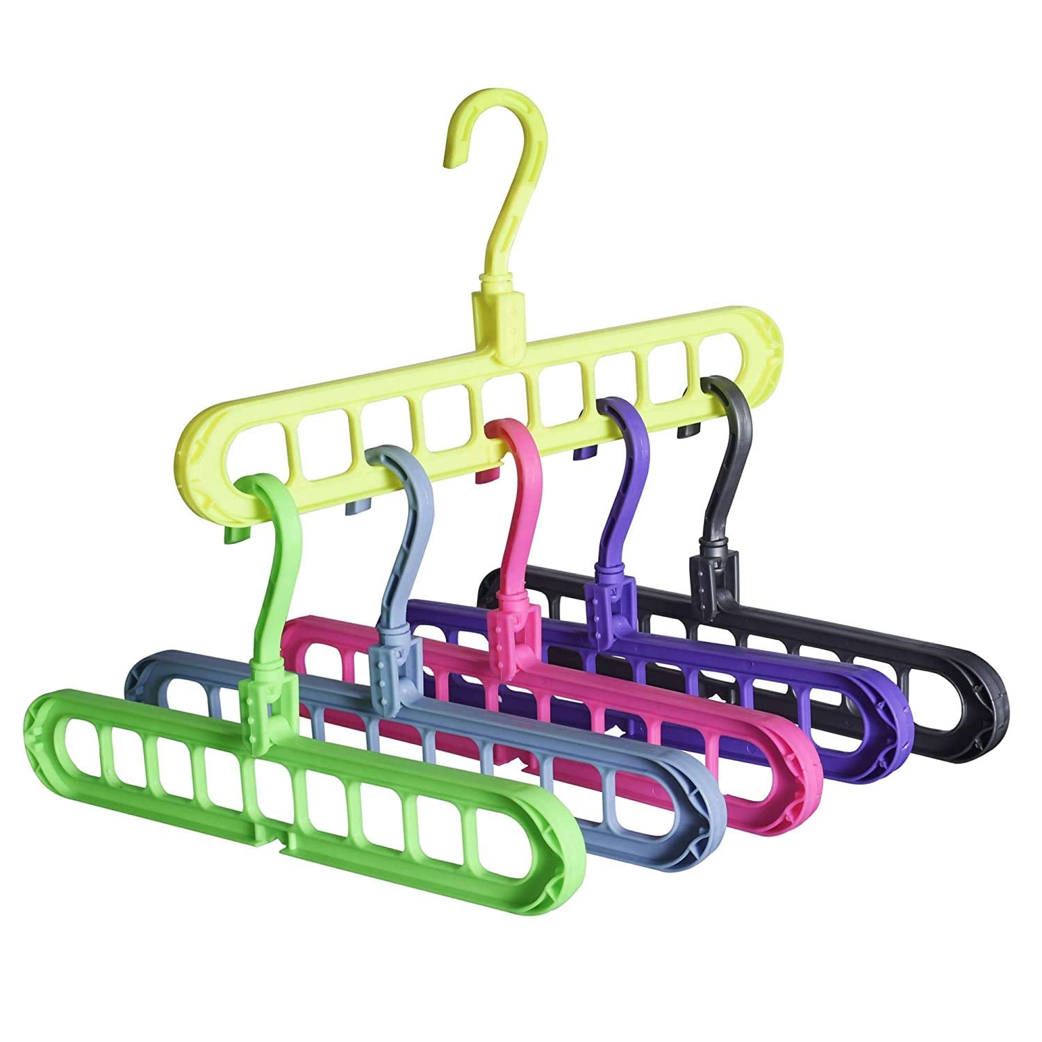Space-Saving Hangers – 9-Hole Anti-Skid Organiser | Indo Glow